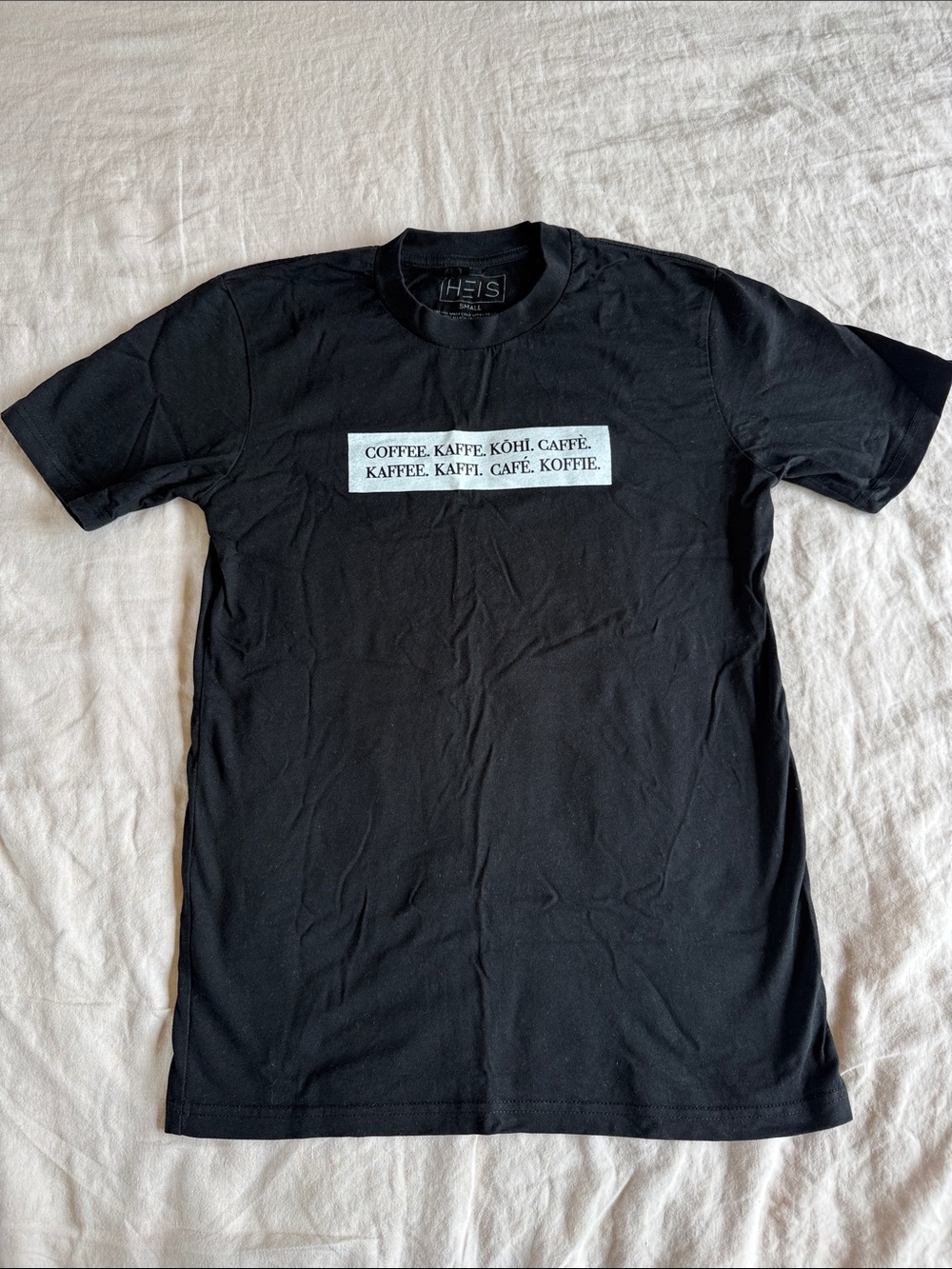 Black Graphic Coffee Tee